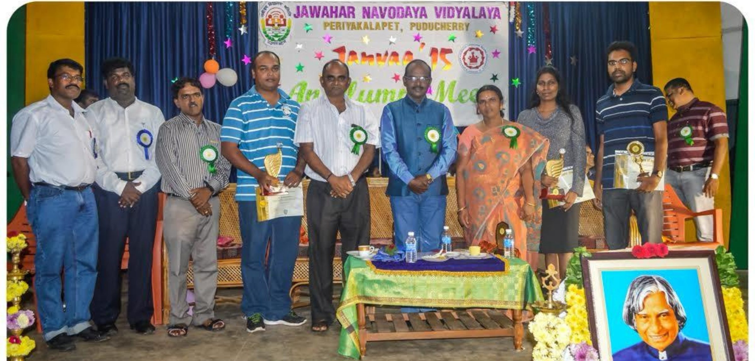 JANVAA Alumni Meet honouring APSCC founders for the Green Campus Initiative at Jawahar Navodaya Vidyalaya, Puducherry