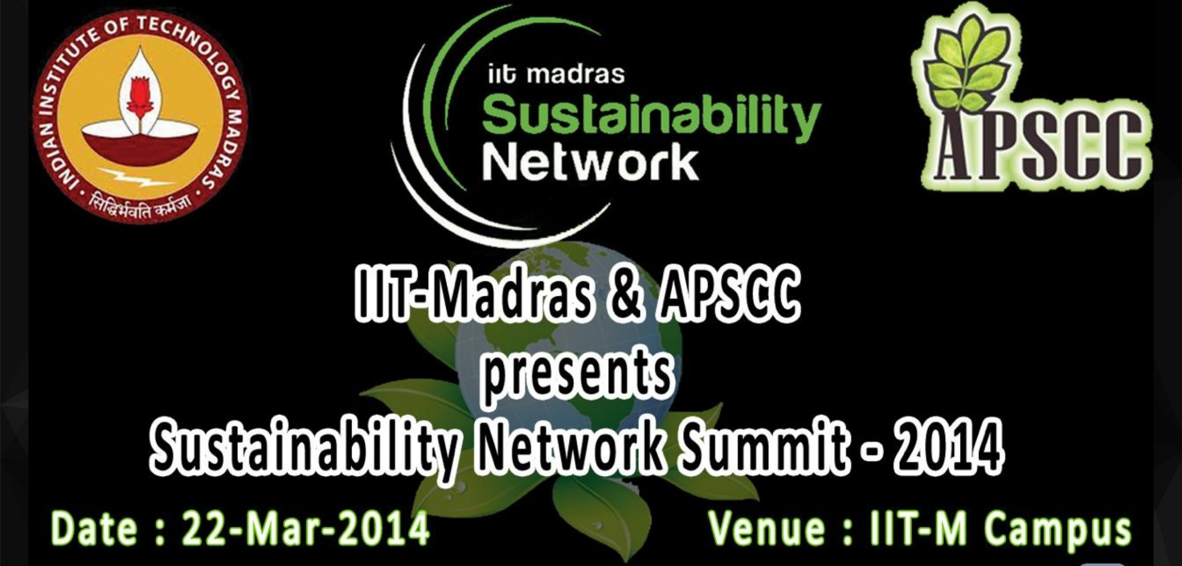 IIT Madras & APSCC present Sustainability Network Summit 2014