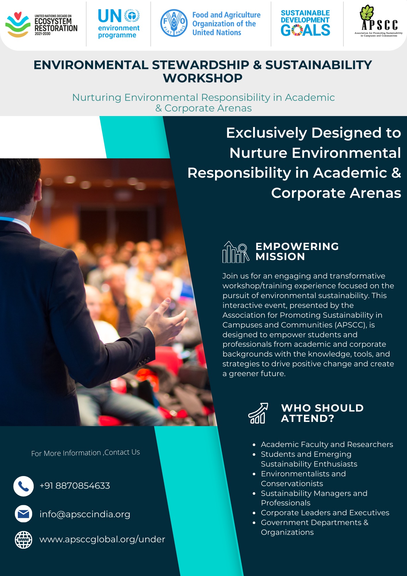 Environmental Stewardship & Sustainability Workshop flyer
