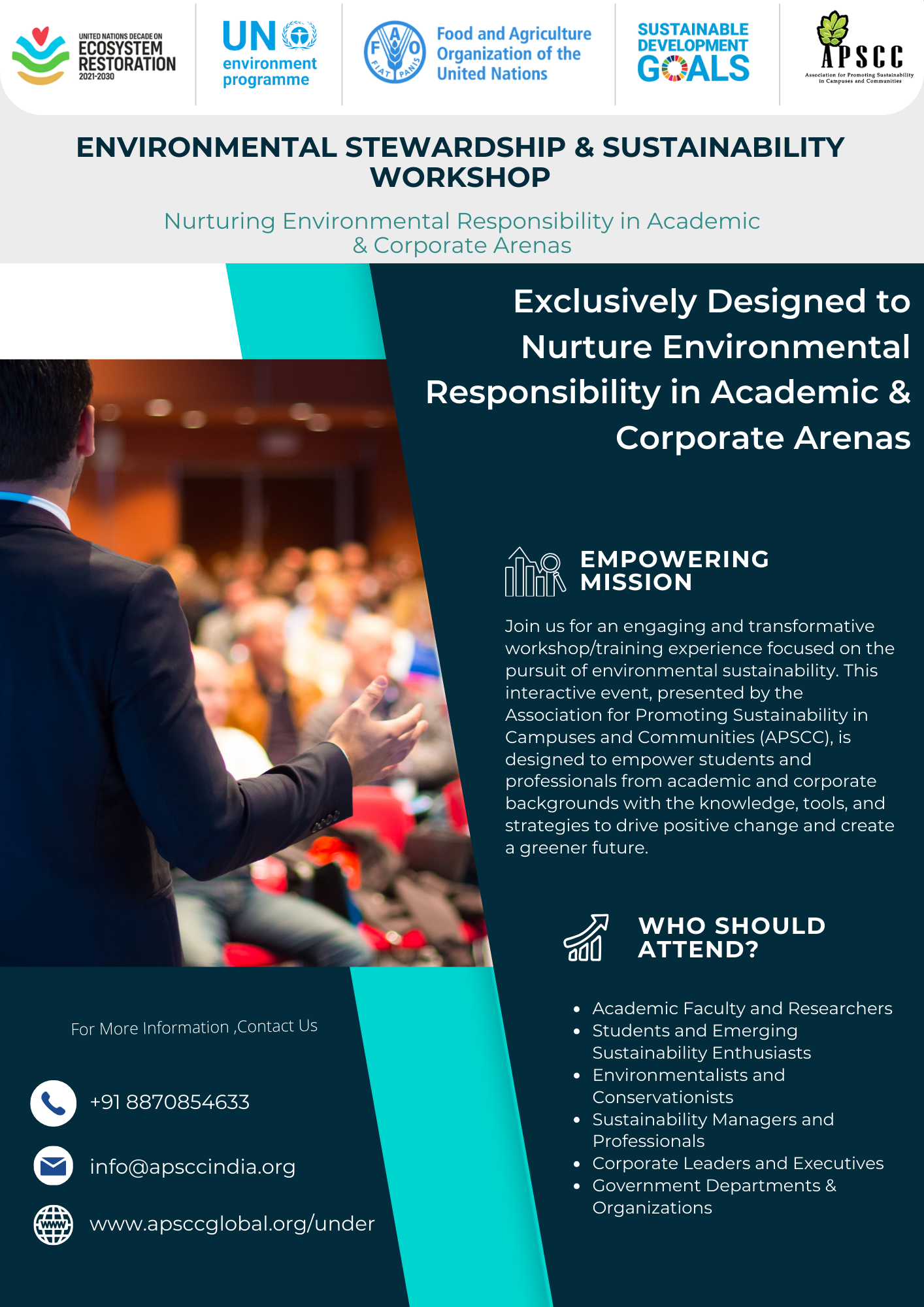 Environmental Stewardship & Sustainability Workshop flyer